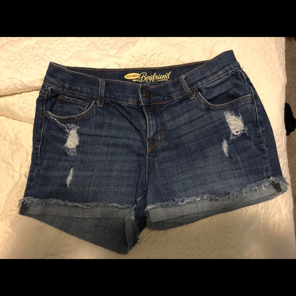 Old navy boyfriend fit denim shorts